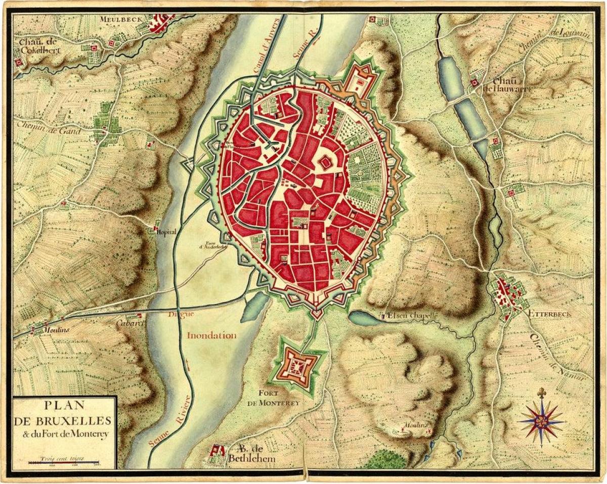 Brussels historical map