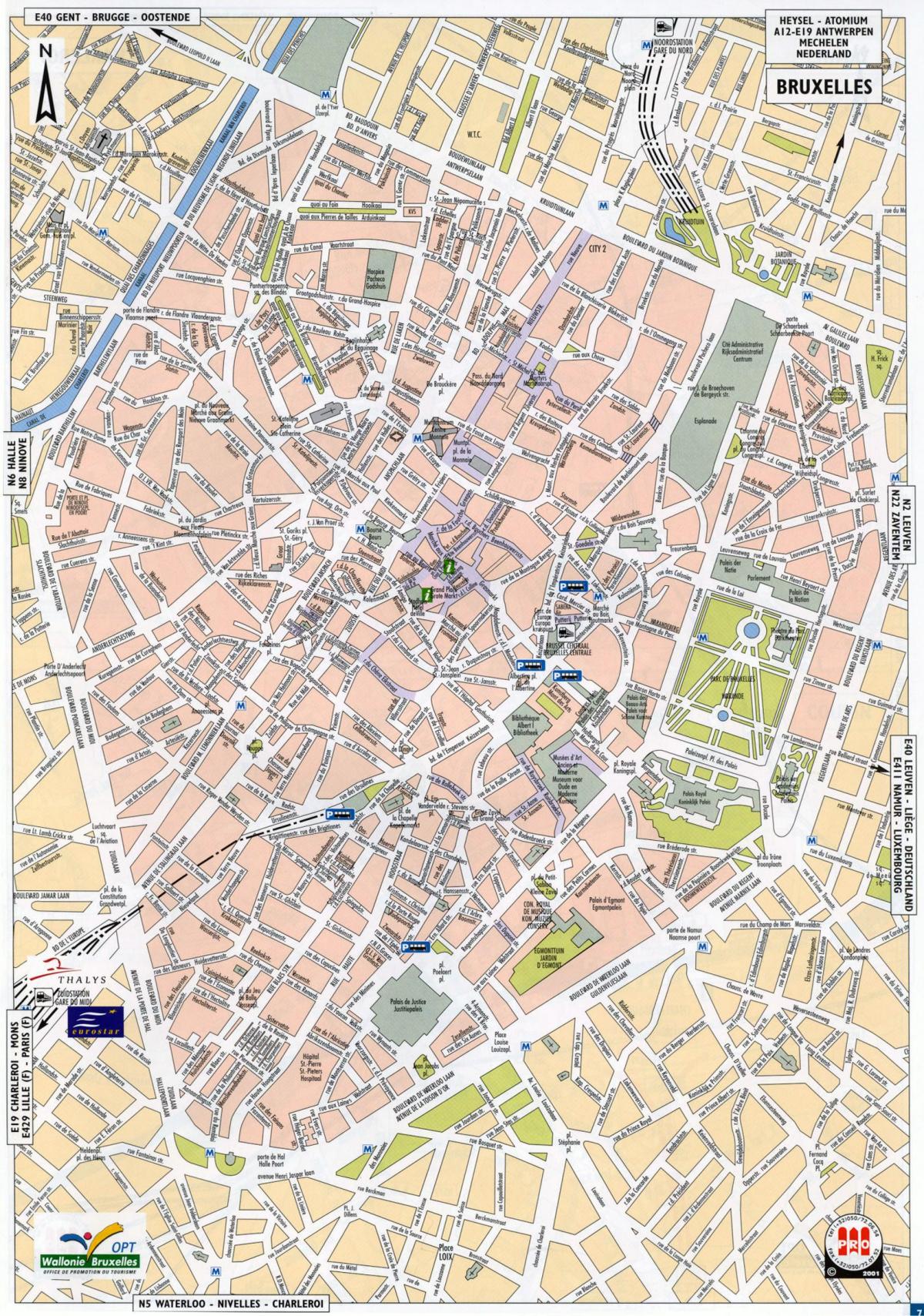 Brussels streets map