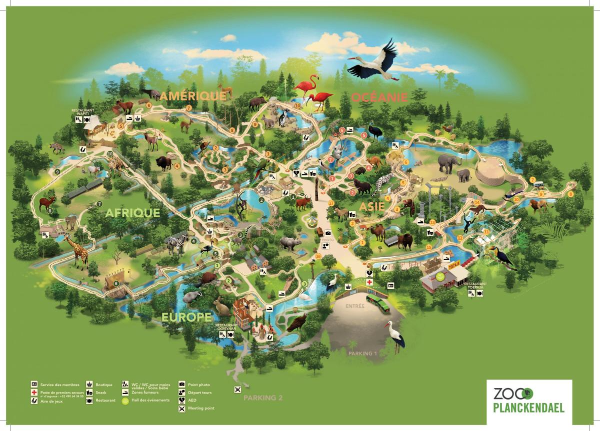 Brussels zoo park map